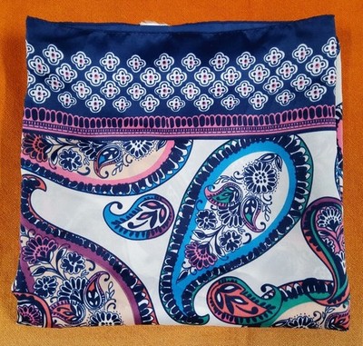 Bunter hübscher gemusterter Damenschal Vintage 34 Zoll x 35,5 Zoll Ref00411