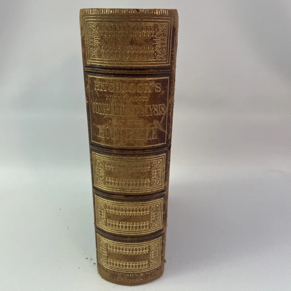 1875 Hitchcock's New & Complete Analysis *HOLY BIBLE* -CLEAN - NO NOTES Vintage - Image 2 of 4