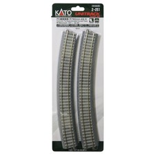 Kato 2-251 790mm 31-1/8" 22.5 Degree Track Curve 4 : HO Scale