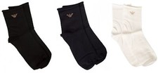 EMPORIO ARMANI women's low sock without elastic viscose king pack
