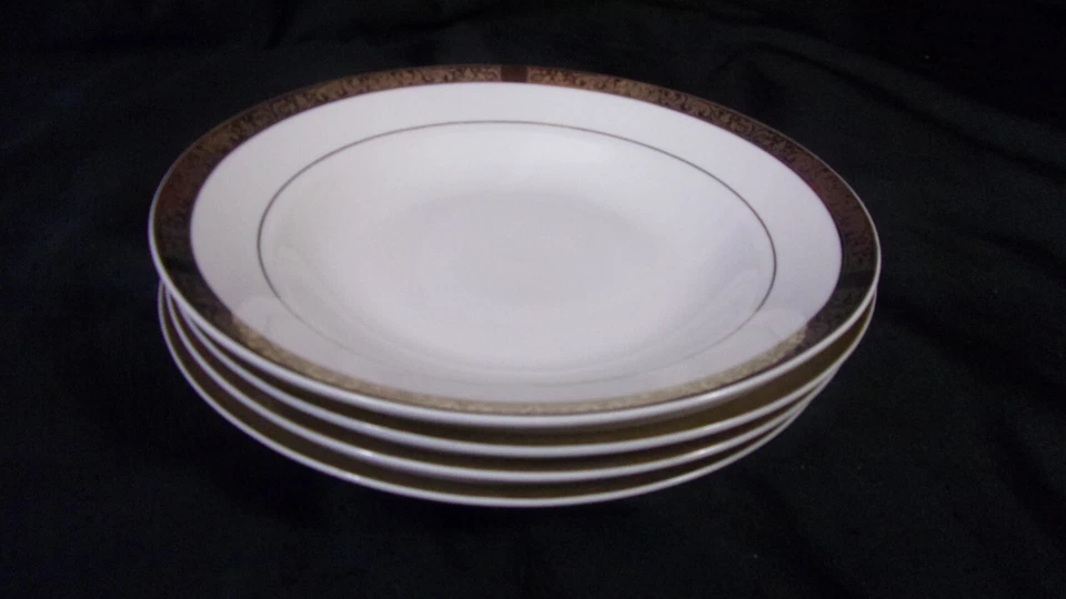 [Juego de 4] SANGO Deville 8463 borde dorado 8" sopa/ensaladeras - Foto 4 de 4