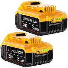 2PACK FOR DEWALT DCB205-2 20V MAX XR 8.0Ah Lithium Ion Battery w/ Fuel Gauge LED