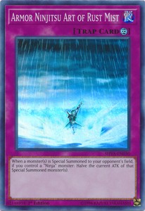 Armor Ninjitsu Art of Rust Mist - SHVA-EN030 - Super Rare - 1st Edition x3 - Nea