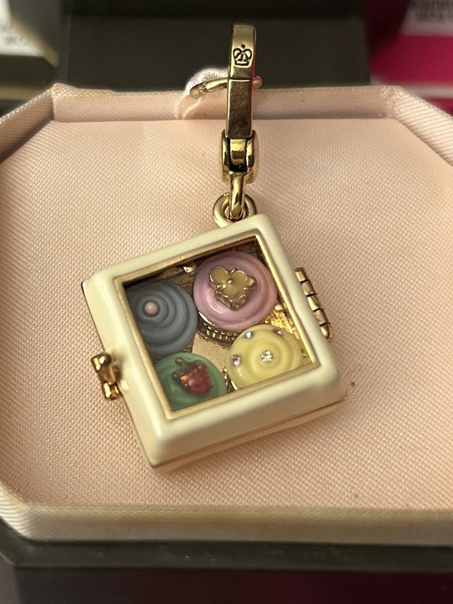 New Juicy Couture Box Of Cupcakes Charm For Bracelet