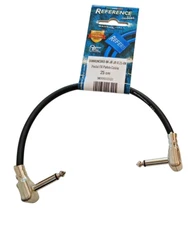 Reference Cable Patch Effects Pedalboard 0.25 mt 90 degree Pedal Italy 25 cm New