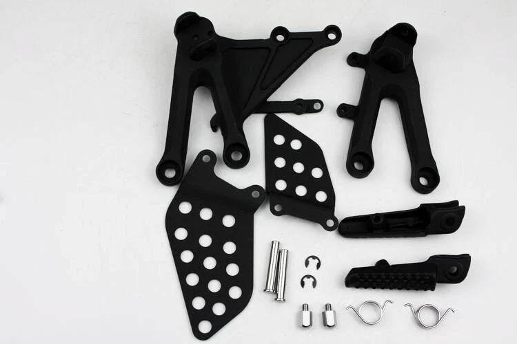 For 04 05 06 07 Honda CBR 1000RR Fireblade Black Front Foot Peg Bracket Footrest - Изображение 3 из 4