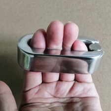 Ball Stretcher Enhancer Squeeze Scrotum Testicle Metal Ring Delay Ejaculation
