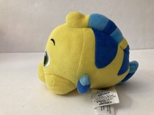 The Little Mermaid Flounder Disney Plush Toy Yellow and Blue Fish UNDER THE SEA