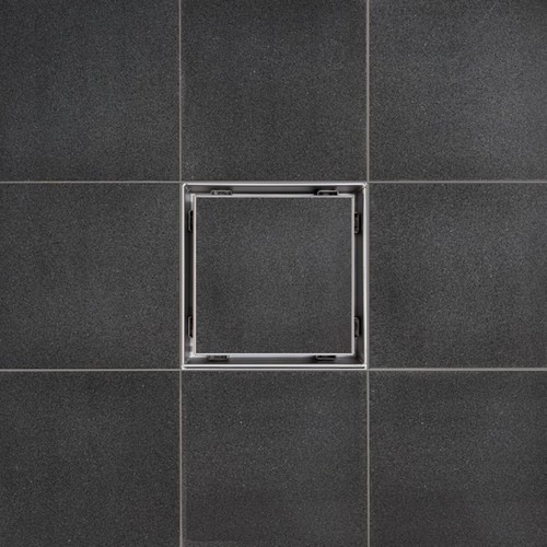 SereneDrains 304 SS 5 Inch Tile In Square Shower Drain Kit With Base 4 COLORS - Picture 19 of 129