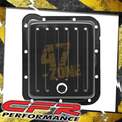 For Ford C4 STEEL Transmission Pan (Case Fill Style) (Deep Sump) - Black