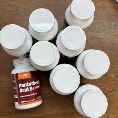 Lots Of 9 Jarrow Pantothenic Acid B5 Support Energy Production 500mg -3/2024 Ex