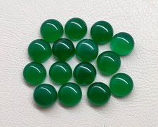 Adorable Natural Green Onyx Smooth Round Cabochon, Wholesale Loose Gemstone