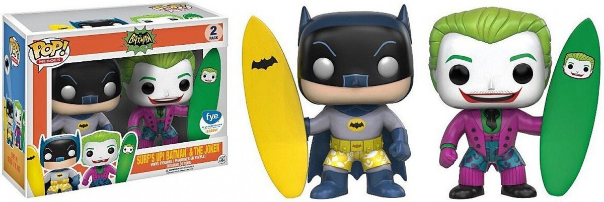 FUNKO POP! Surf’s up! Batman/The Joker Funko Pop! Vinyl: DC Universe - 2 Pack - Surf's Up! Batman