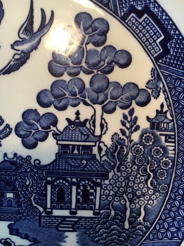 Churchill England Blue Willow - 10” Dinner Plates Set Of Two 2 - Picture 7 of 11
