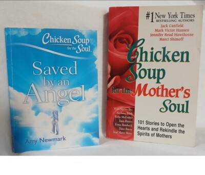 Chicken Soup for the Soul 2 Book Lot / Saved by an Angel / for the Mother's Soul