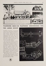 1931 Print Ad Bell System Built in Telephones for Large Estate Fairfield,CT
