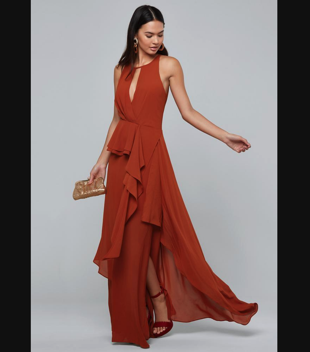 red flowy dress Sable Red Strapless Maxi Dress - US 6 main image 1