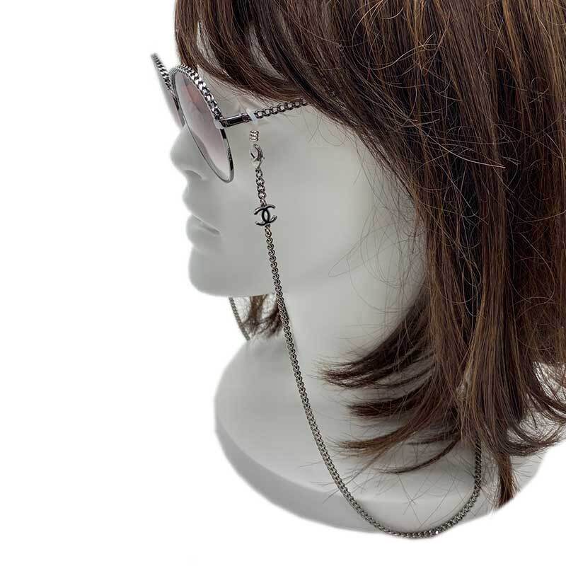 CHANEL 1 Panto Shape Eyewear Chain Sunglasses OCH4242 C1083M Dark