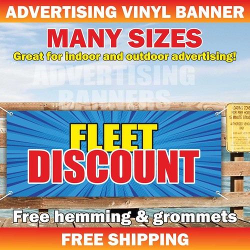FLEET DISCOUNT Advertising Banner Vinyl Mesh Sign Auto Car discount deals Sale