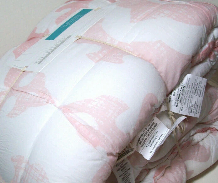 Pottery Barn Teen Blush Ikat Shells Kelly Slater Full Queen Quilt 2 Shams New - Image 3 of 4