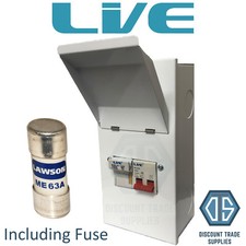 Live Metal Clad Fused Isolator Switch MCFS100 SP&N 63 Amp Single Phase FUSE INC