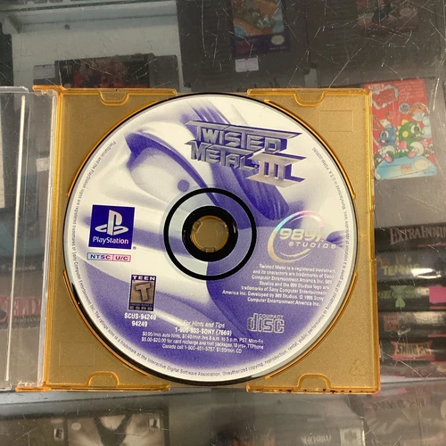 Twisted Metal III 3 (1998, PlayStation, PS1) DISC ONLY TESTED