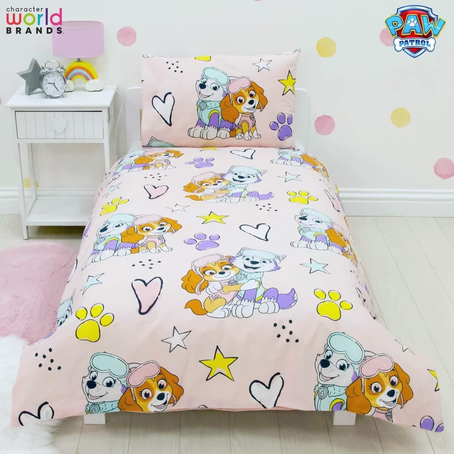 Copripiumino Paw Patrol Ufficiale Lettino Bambino Design Reversibile foto 4
