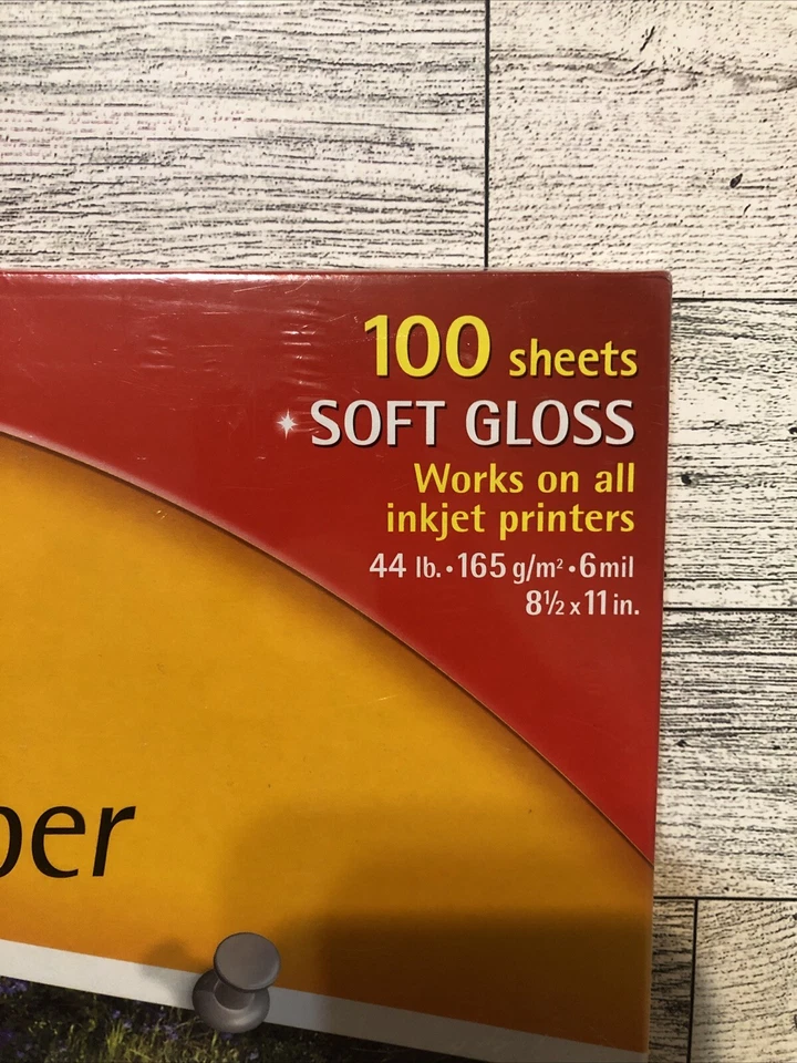 Papel fotográfico Kodak Anytime 100 hojas brillo suave 8 1/2" X 11" sellado de fábrica Foto 2 de 3