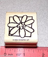 Flower Blossom Stamp Single in a Frame Border by Stampin Up Jumbo Incentive I