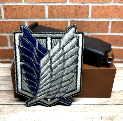 Tactical Morale Patch - Attack on Titan Patch - Embroidered Anime Wings Patch - Picture 2 of 5
