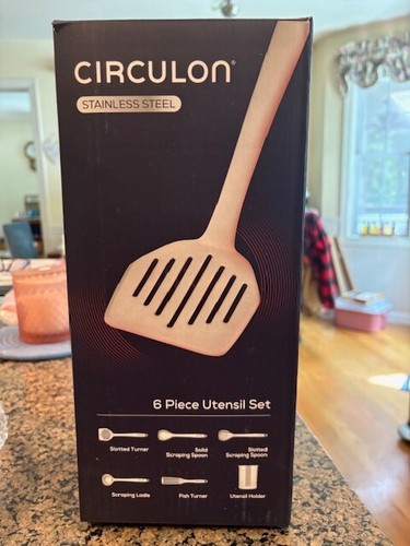Circulon Stainless Steel 6-Piece Tool and Crock Set - Picture 4 of 7