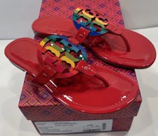 ruby red tory burch miller sandals