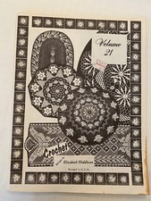 Elizabeth Hiddleson Vol 21 Crochet Pattern Booklet 1979 Doilies Tablecloth 56 pg