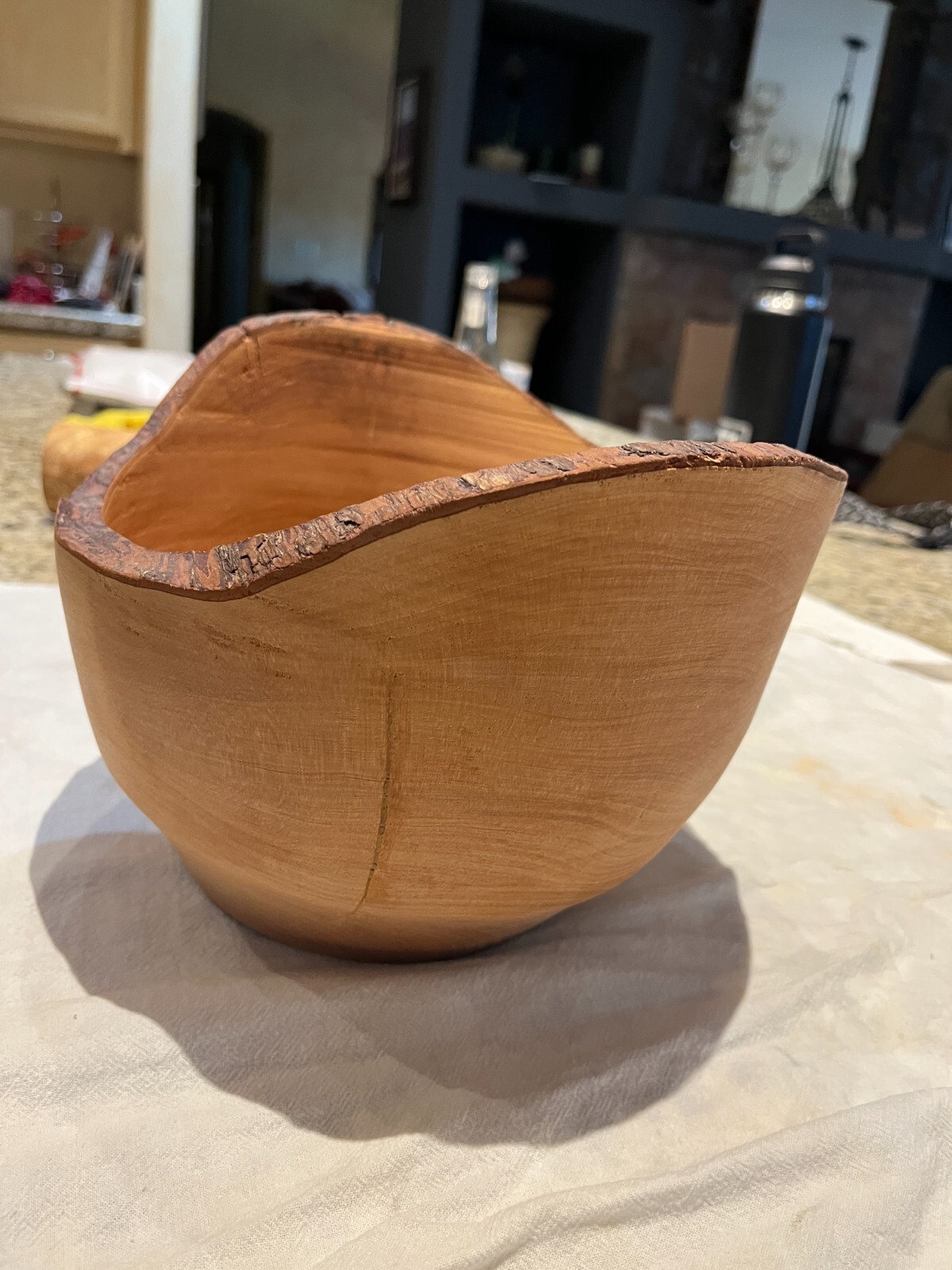 Hand Turned live edge salad bowl eBay