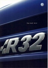 Catalogue Brochure VW Golf R32 10/2002 Grande Bretagne / U.K.