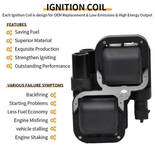 8 Ignition Coil +16 Spark Plugs + Wires For Mercedes-Benz CLK ML E320 E430 UF359 - Picture 5 of 13