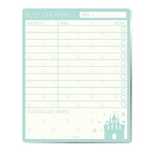Disney Princess Busy Dreaming A5 Planner Notebook Memo Pad To Do List Ebay