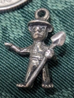 Vintage ''SMOKEY the BEAR'' BEAR w/ Hat And Shovel Charm
