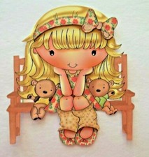 3D - U Pick - FL6 Vintage Girl Flowers Bonnets Scrapbook Card Embellishment