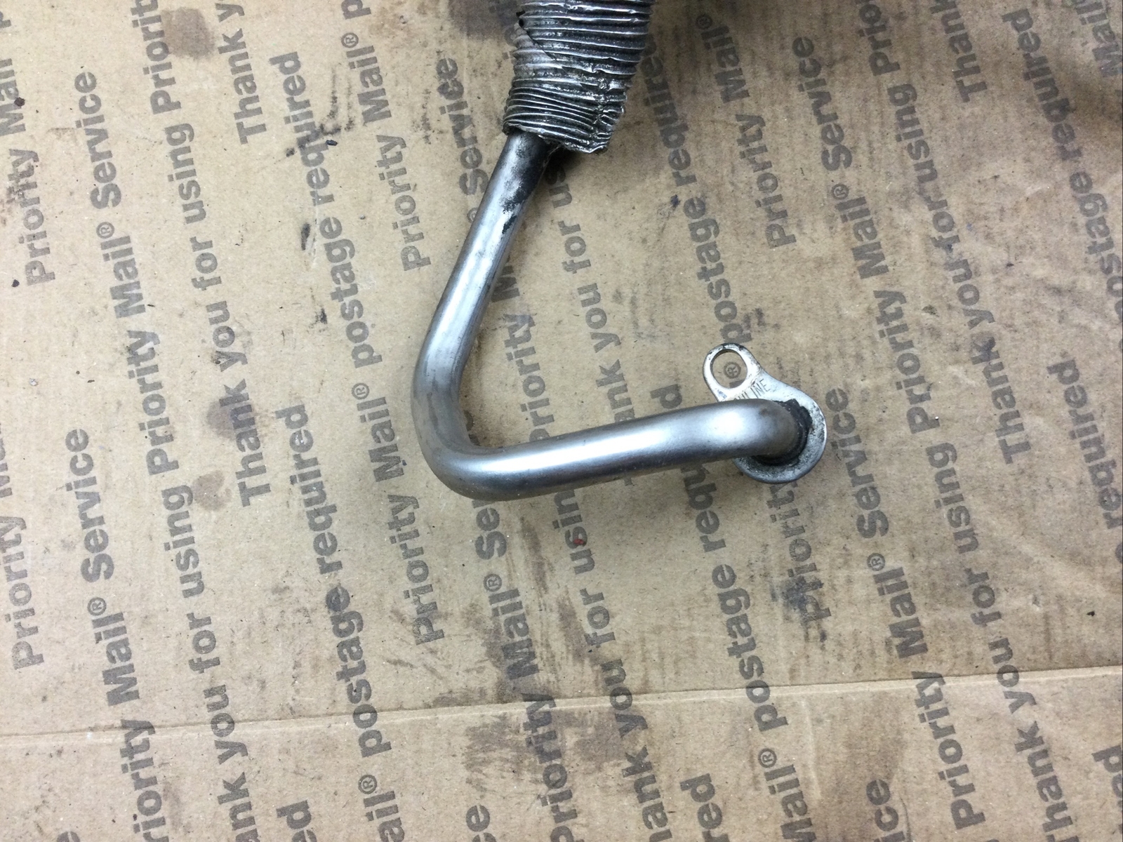 09 13 BMW 335I N54 TURBO OIL RETURN INLET PIPE LINE 7558902 V13 eBay