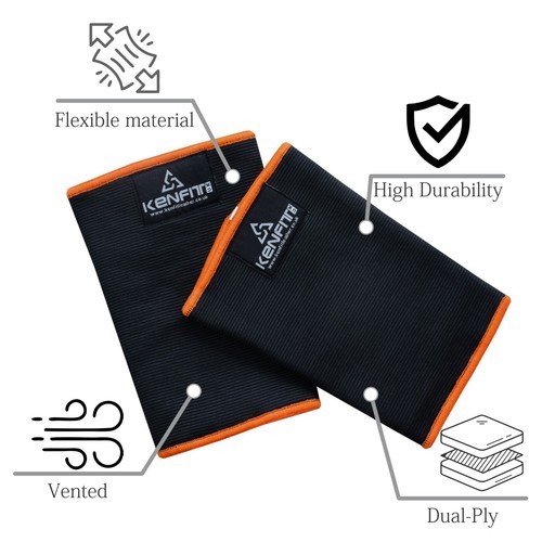 Knee Sleeves Dual Ply Support Powerlifting Sports GYM Weightlifitng Kenfit® - Picture 3 of 3