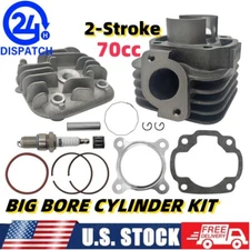 Big Bore Cylinder Kit 70cc For Yamaha Jog /Minarelli/ Zuma/Vino Scooter 2-Stroke