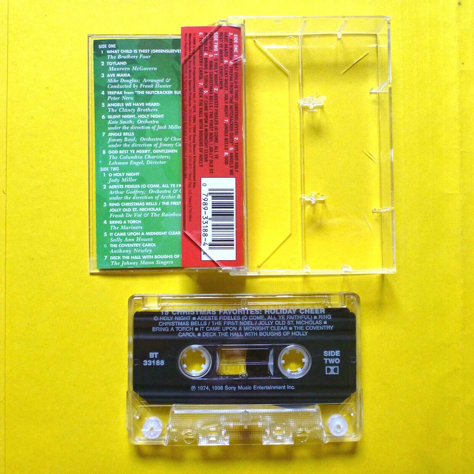 HOLIDAY CHEER 15 Christmas Favorites CASSETTE Tape RARE HTF - Image 3 of 3