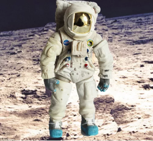 APOLLO FIRST MOON LANDING ACTION FIGURES COLLECTION MODEL ASTRONAUTS CAMERA - Picture 5 of 6