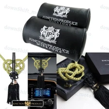 JUNCTION PRODUCE VIP Black Car Neck Rest Pillow Headrest +GB Kin Tsuna Rope SET