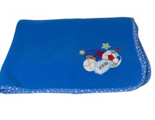 Circo Lovey Baby Security Blanket Blue Star Trim Sports Balls Appliqu
