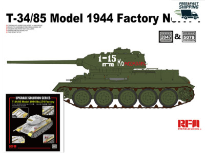 RYEFIELD RFM 5079 1/35 T-34/85 Model 1944 Factory No.174+UPGRADE SOLUTION SERIRS
