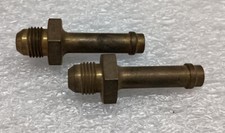 Eelco 60s Ford Stromberg Fuel Inlets 12-20 38 Nipple 2pc Nos Rat Rod