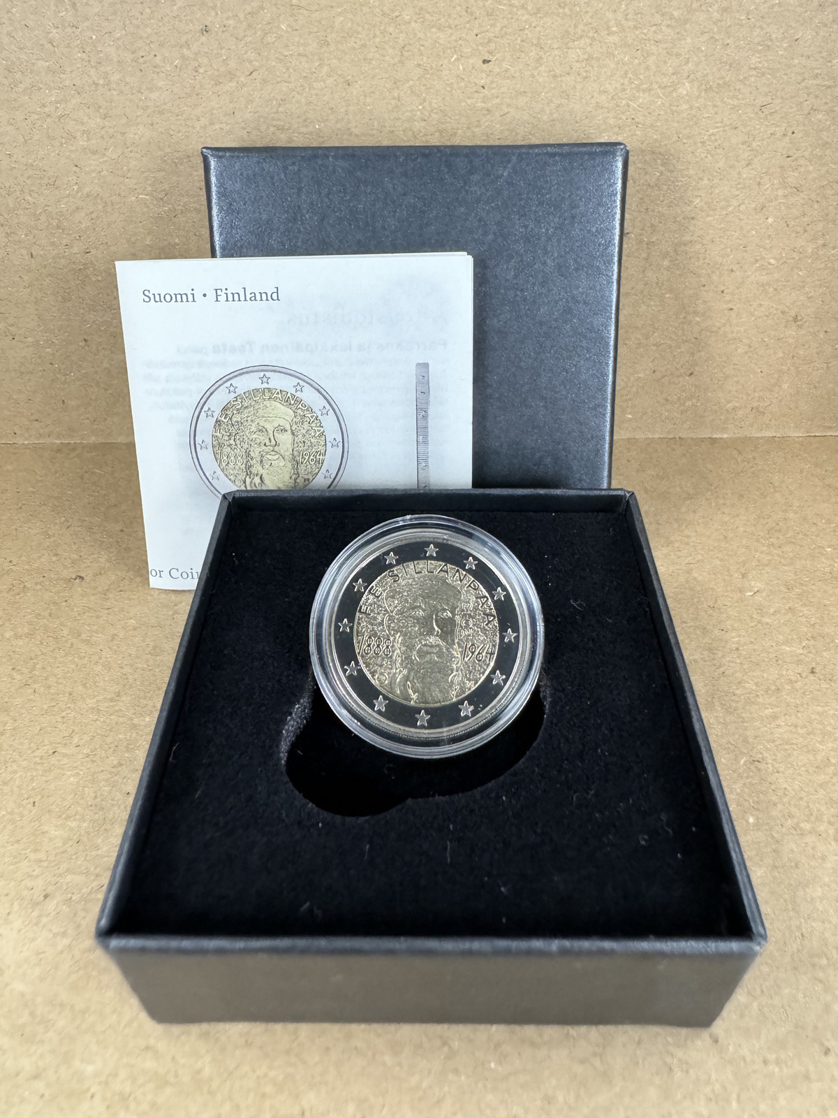 1 Finlande 2€ 2013 Frans Eemil Sillanpää - Belle Epreuve BE Proof PP