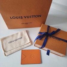 Giftable Louis Vuitton Orange Epi Leather Card Holder